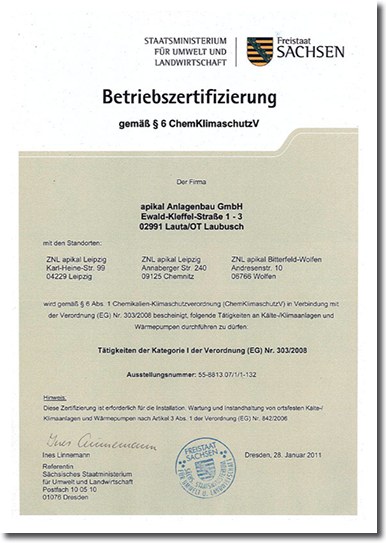 Betriebszertifizierung Image